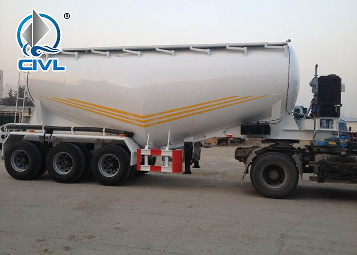 40T-60T Bulk Cement Tank Semi Trailer Powder Material Transporter