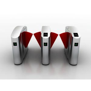 Buy cheap Silver 220V Flap Turnstile Gate Retractable Barrier Entrance Access System product