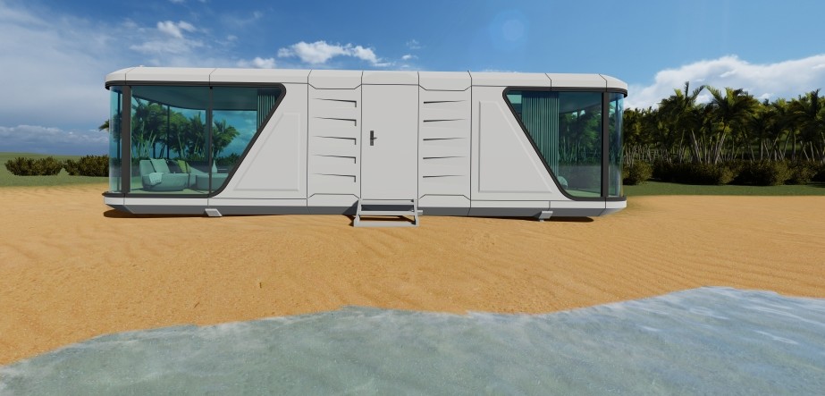 Luxury Facilities Container Capsule House With Galvanized Steel Plate Shell Design Ecocapsule House