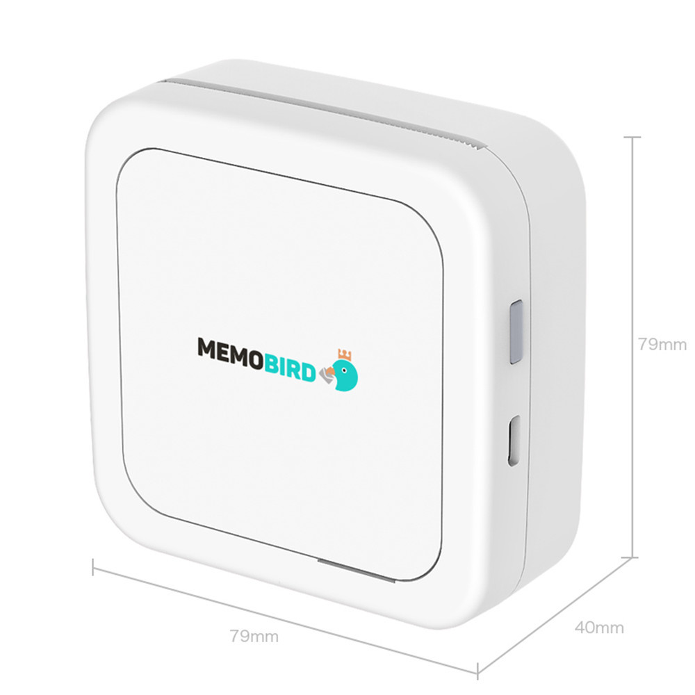 Printer Portable Bluetooth 4.0 Printer Photo Thermal Printer Phone Wireless Connection Printer 1200mAh Battery