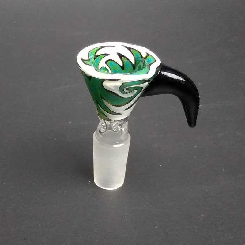 Daily Use Glass Bongs Accessories Funnel Slide Piece With 14mm Male Joint
