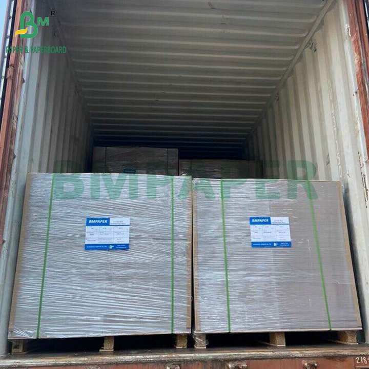Grey Core Glossy White Cardboard Rigid Carton 1.5mm 2mm For Cosmetic Boxes