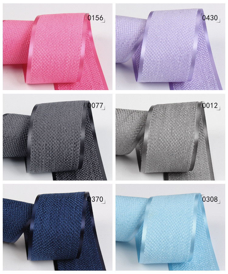 Korea Polyester Cotton Velvet Ribbon 10mm-40mm Green Velvet Wired Ribbon