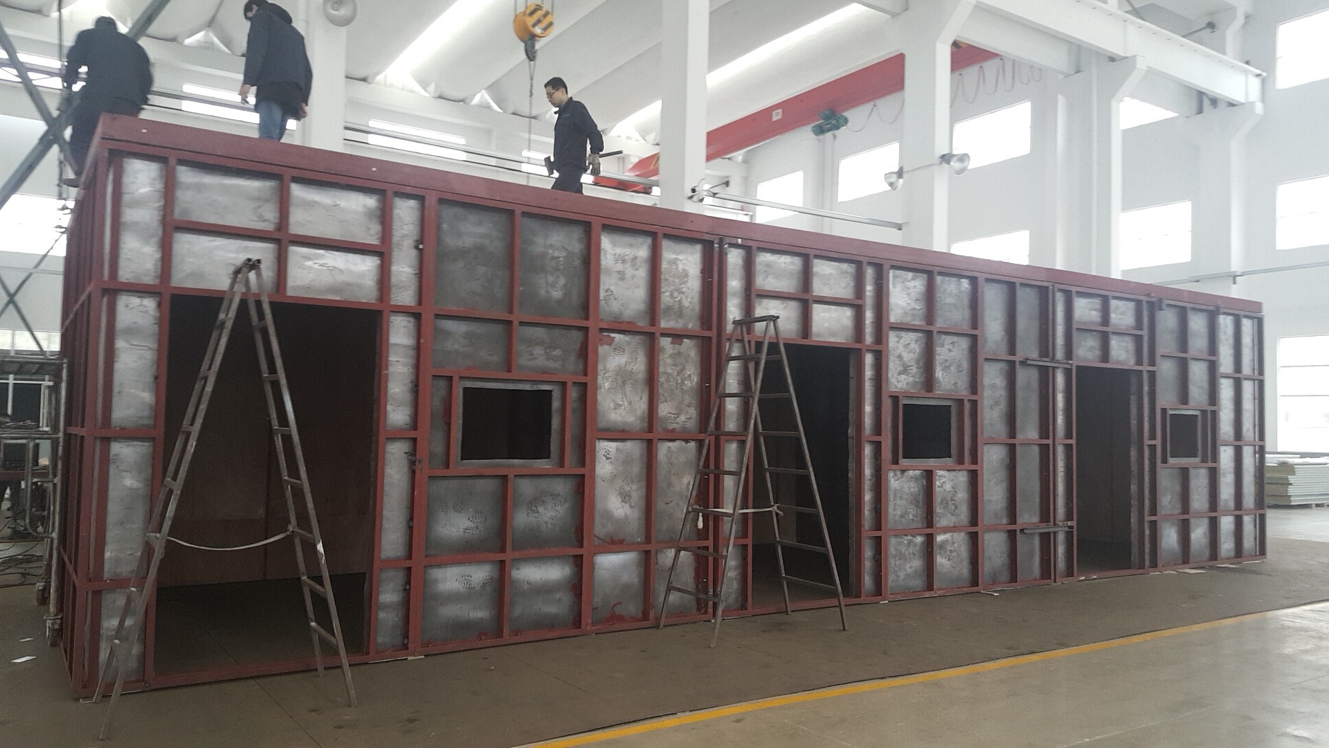 Industrial NDT X Ray Room Steel Frame Customized For Radiation Protection