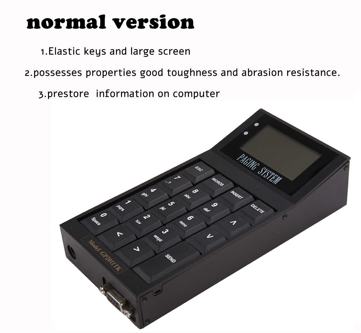 New arrival of restaurant guest queue system with LED display pagers and support customized frequency keyboard