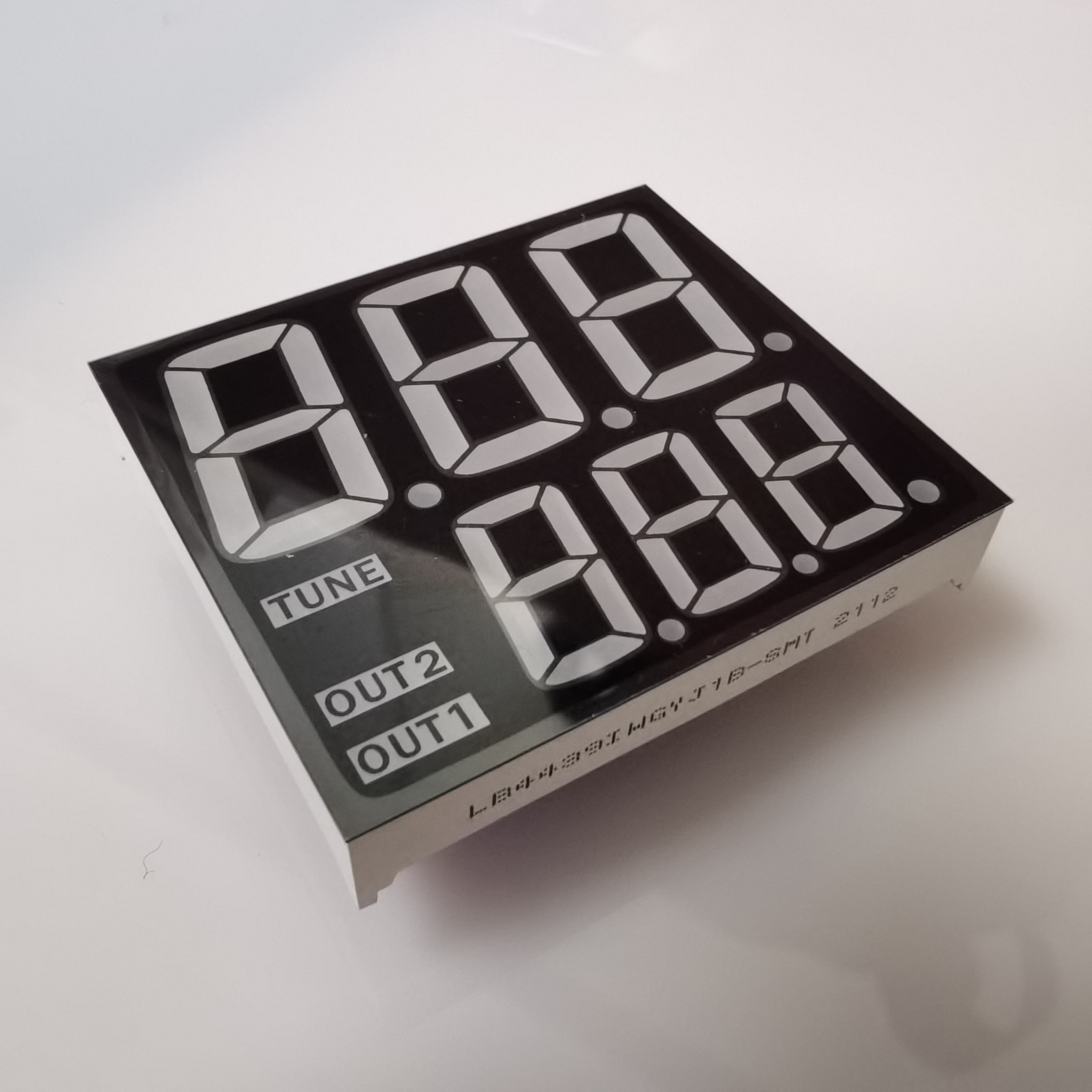 3 Digits Led 7 Segment Display Dual Line 120mcd 20mA For Instrument Panel