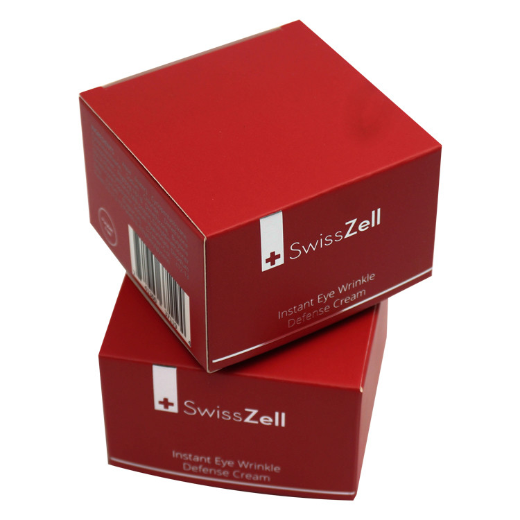 Swiss Zell Cosmetic Packaging Boxes With Protection Holder Inside Cream Paper Box