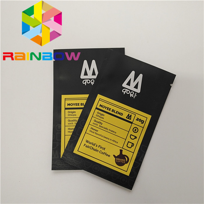 Self Adhesive Seal Custom Loose Tea Packaging Pouch UV Coated