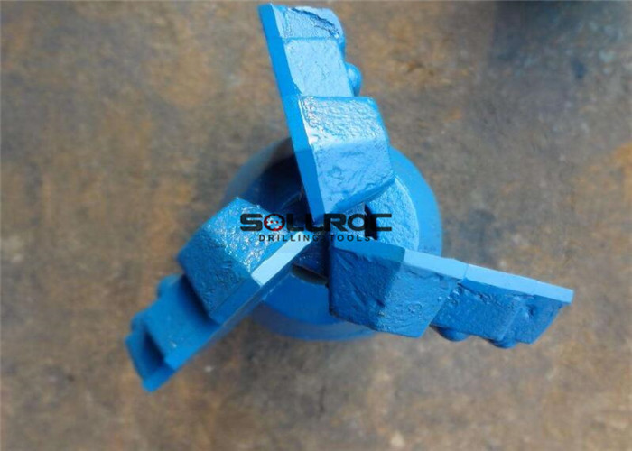 3 Three Four Blades Wings Step Drag Bits , Deep Rock Well Drilling Bits