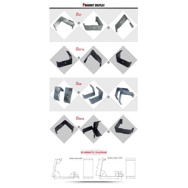 Spring Steel Reusable Shipping Metal Spring Retaining Crate Clips V Shape Clips Clamp For Wooden Box