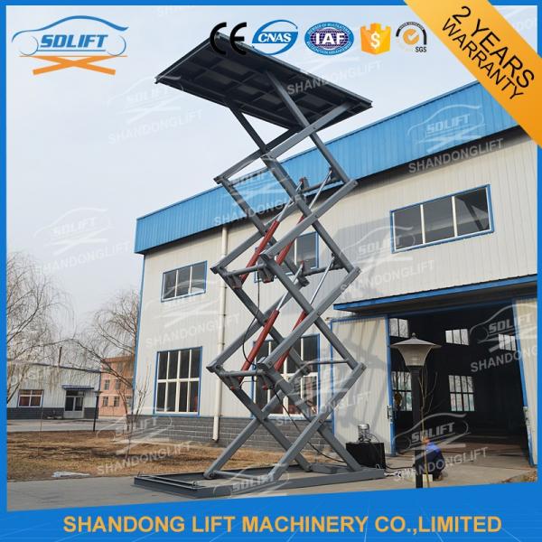 CE Approved Car Lift Outdoor / Portable Hydraulic Scissor Car Lift