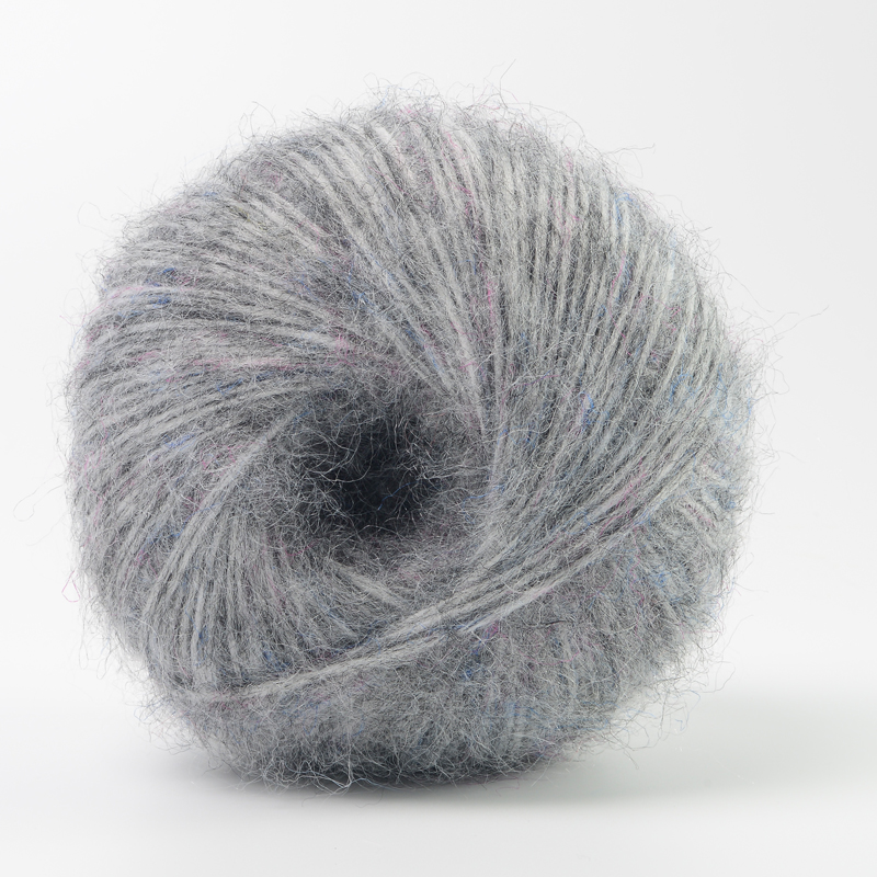 Recycle Polyester GRS Wool Alpaca Yarn Acrylic Nylon Air Covered Yarns For Hand Knitting