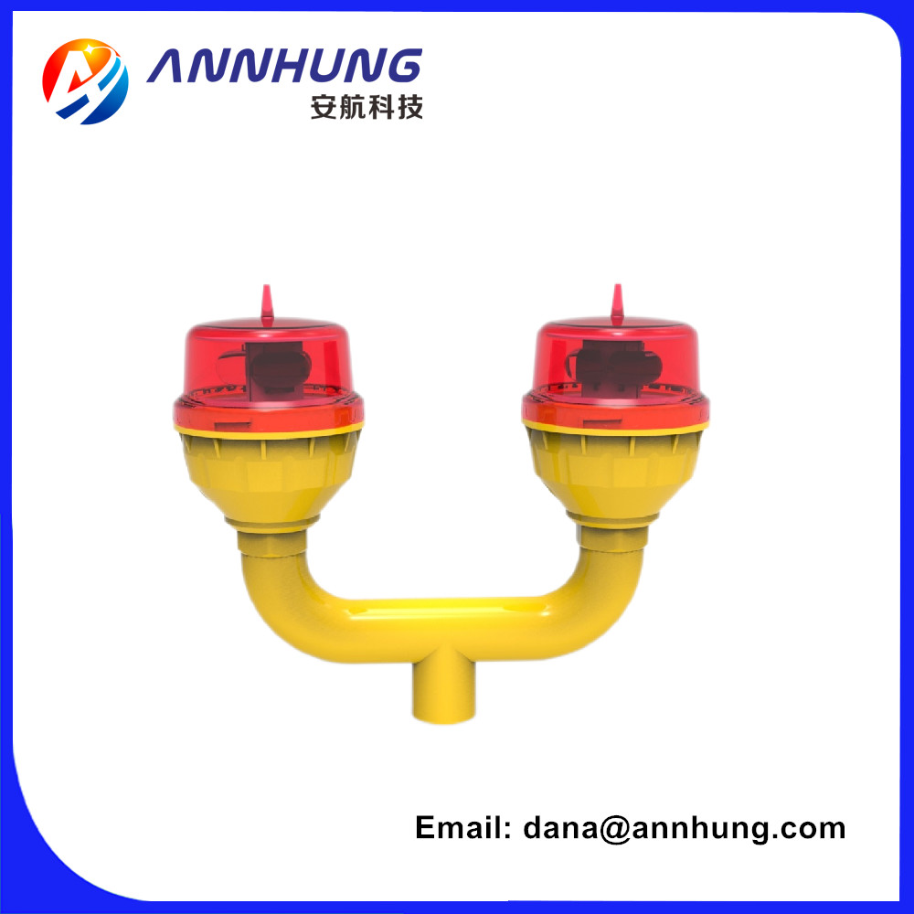 Polycarbonate Aviation Obstruction Light IP66 ICAO Type B Adjustable Flash