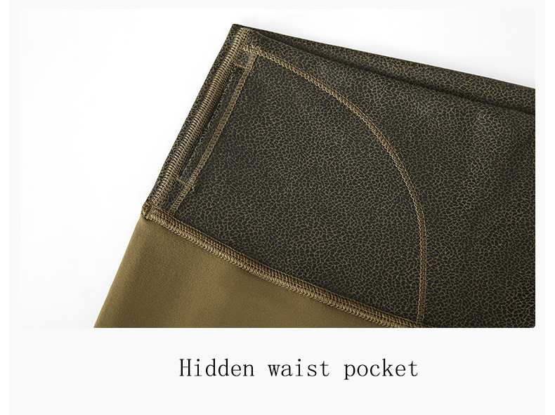 Hidden Pocket Yoga Pants Nude Gilded Women Matte Faux Leather Leggings