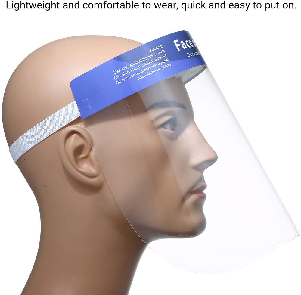 Non Wearing Pressure Plastic Face Shield , Chemical Resistant Face Shield Safe
