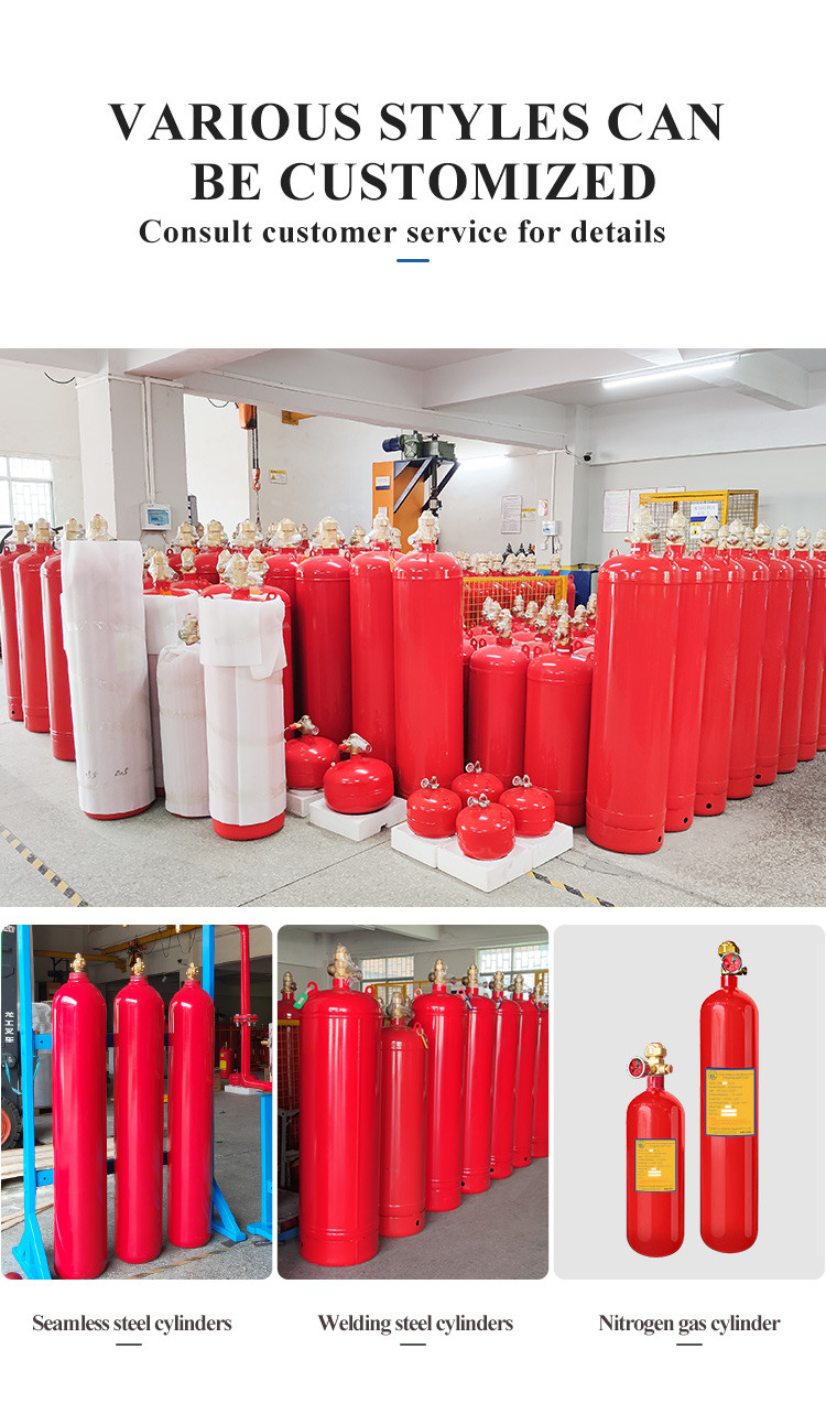 Steel Welded / Seamless FM200 / Hfc-227ea Cylinder For Gas Storage