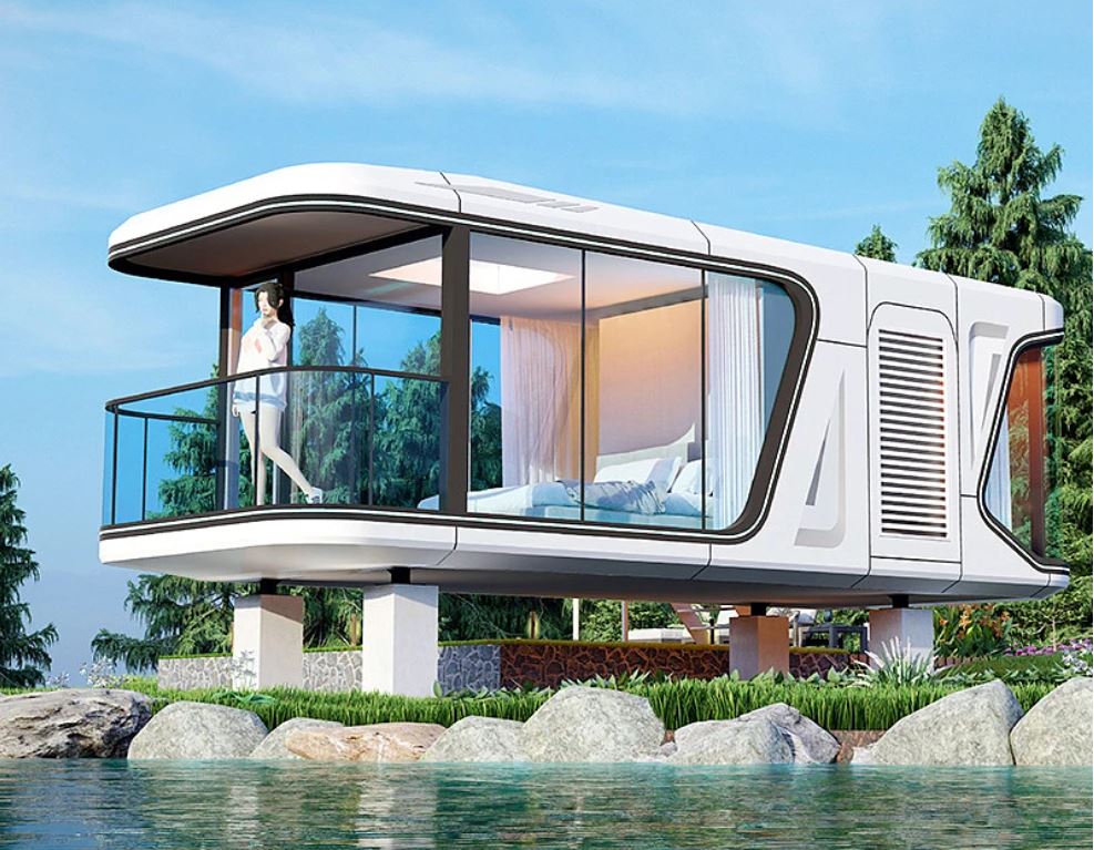 Luxury Mobile Hotel Home Stay Resort Building Prefab Vessel Capsule Cabin