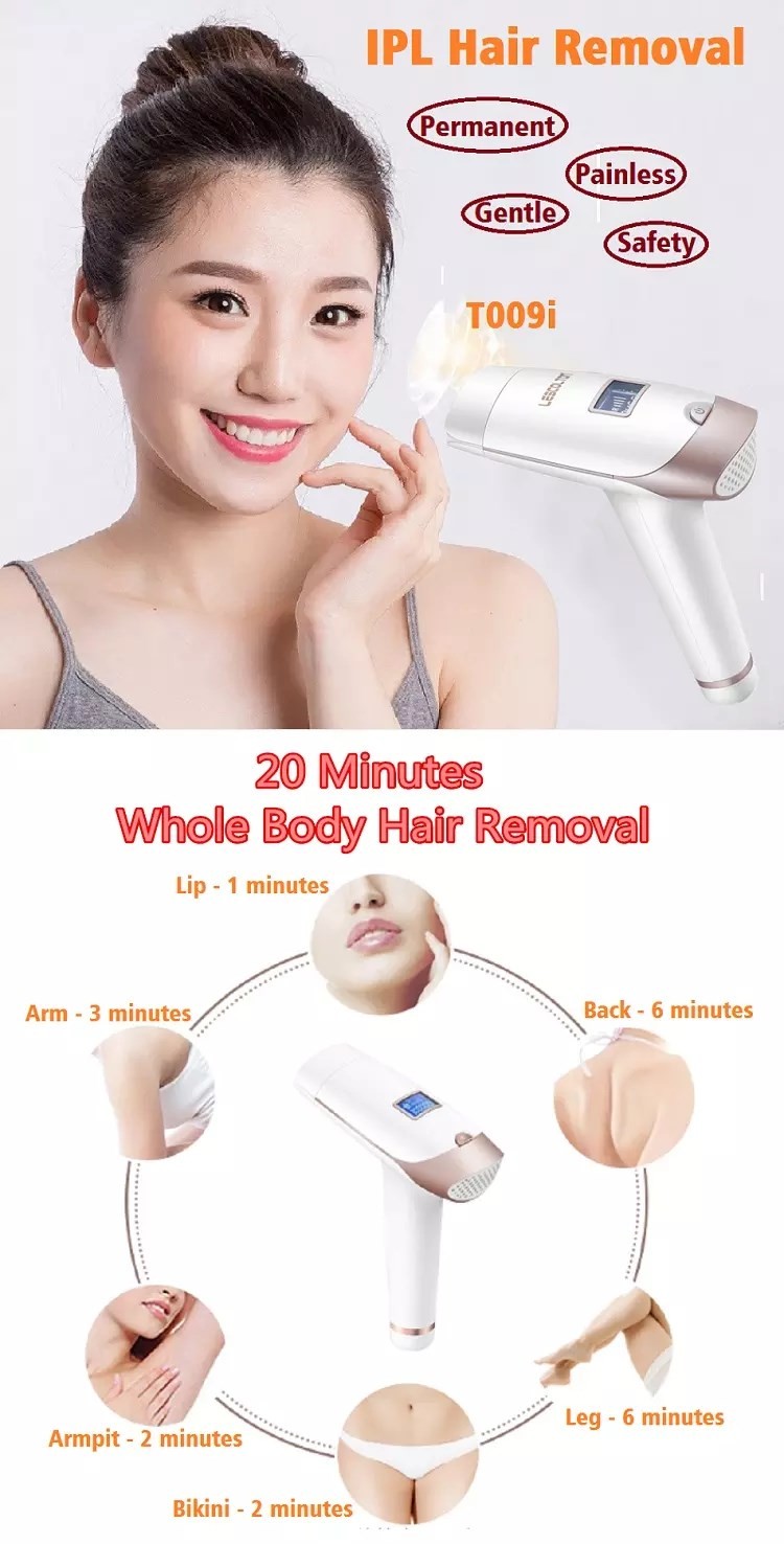 20Min 50HZ 60Hz Full Body Intense Pulsed Light Hair Removal