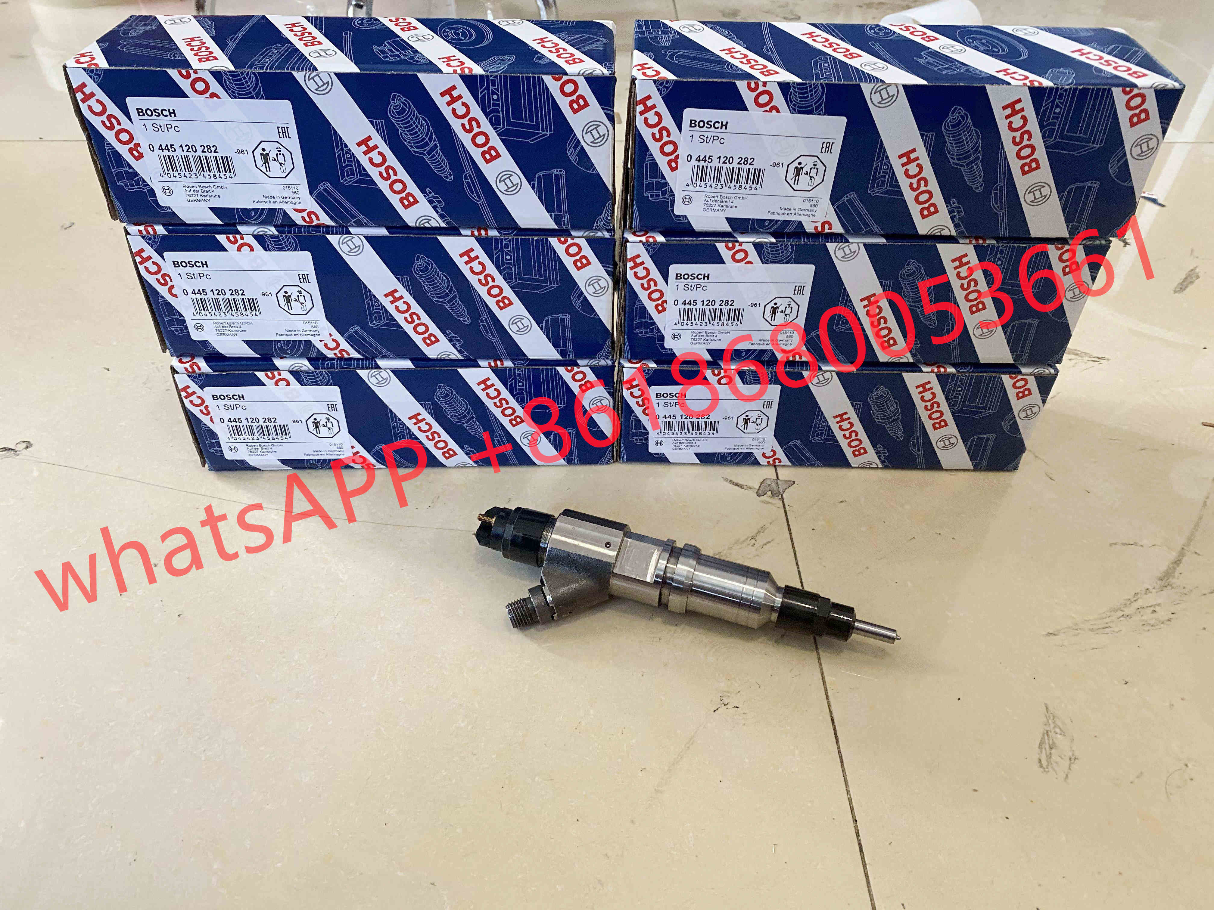 Genuine Original New Injector 0445120282 504387929 5043879290 5043879929 Common Rail Fuel Diesel Injector for Fiat