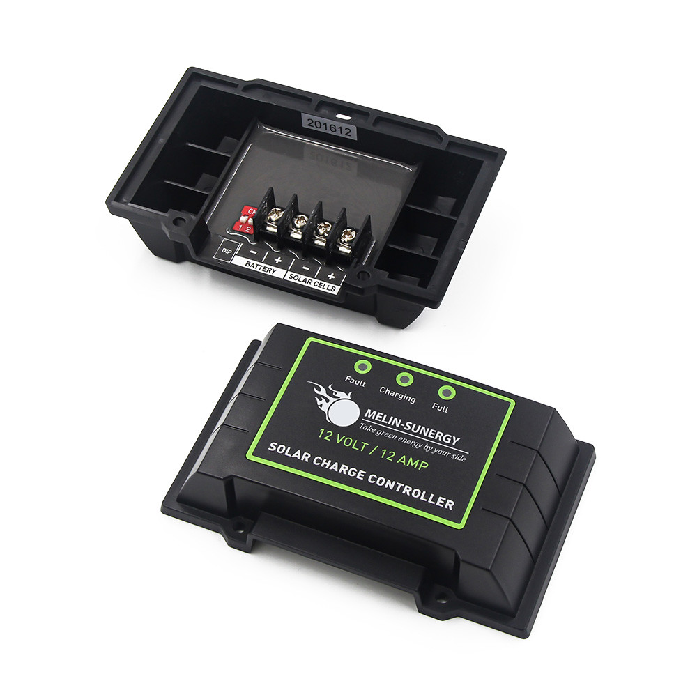 IP67 12A AGM Solar Boost Charge Controller Solar Panel Battery Regulator Charge Controller