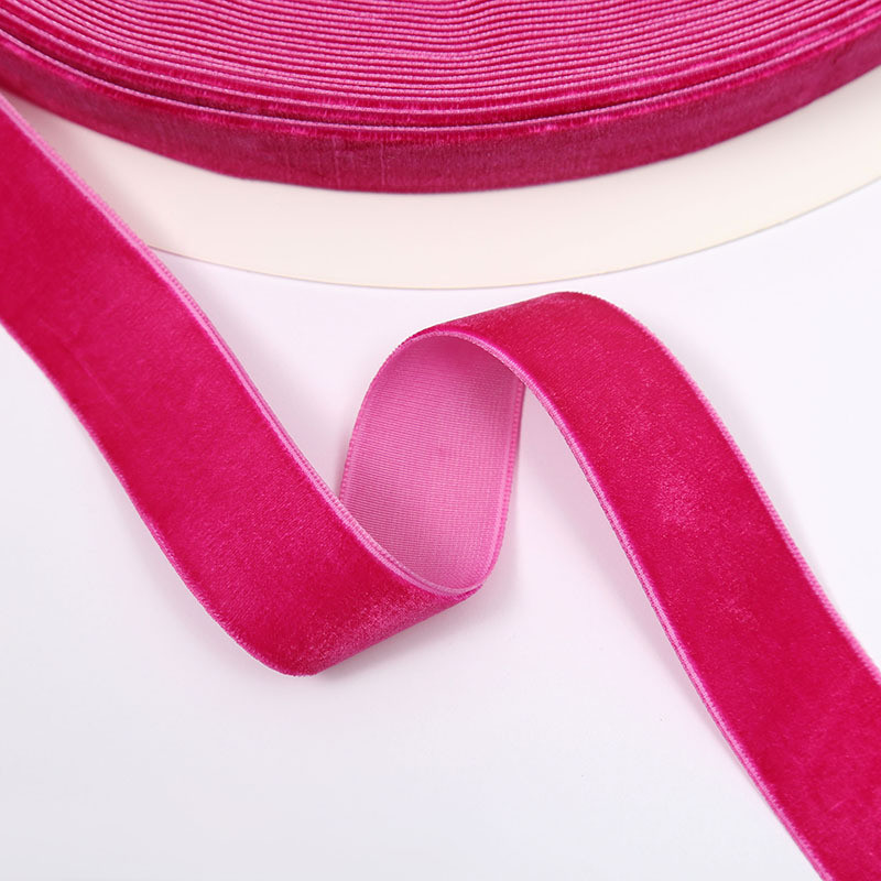 1 Inch Red Velvet Ribbon Wired Luxurious Light Blue Velvet Ribbon
