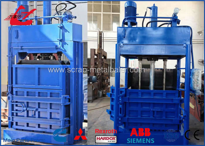 Industrial Baler Vertical Baling Machine For Loose Materials Low Running Noise
