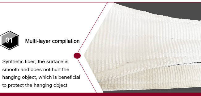 Duplex Eye - Eye Polyester Flat Webbing Sling Flat Woven Industrial Lifting Webbing Sling Belt