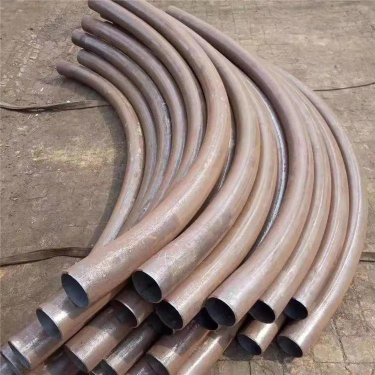 Sand Blasting Black Oil Stainless Pipe Bend 72 Inch For High Pressure