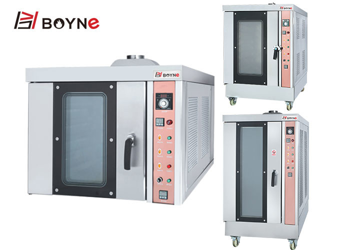 High Temperature Hot Air Eight Trays Stainless Steel Gas Convection Oven For Bakery