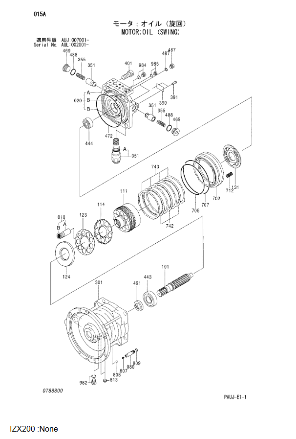 4398514 Swing Motor for Hitachi ZX200 ZX200LC ZX210 Excavators Parts Aftermarket Original Energy Applicable Industries