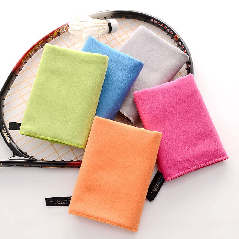 Double Sided Sports Beach Towel , Microfiber Sports Towel Two Layers High Density