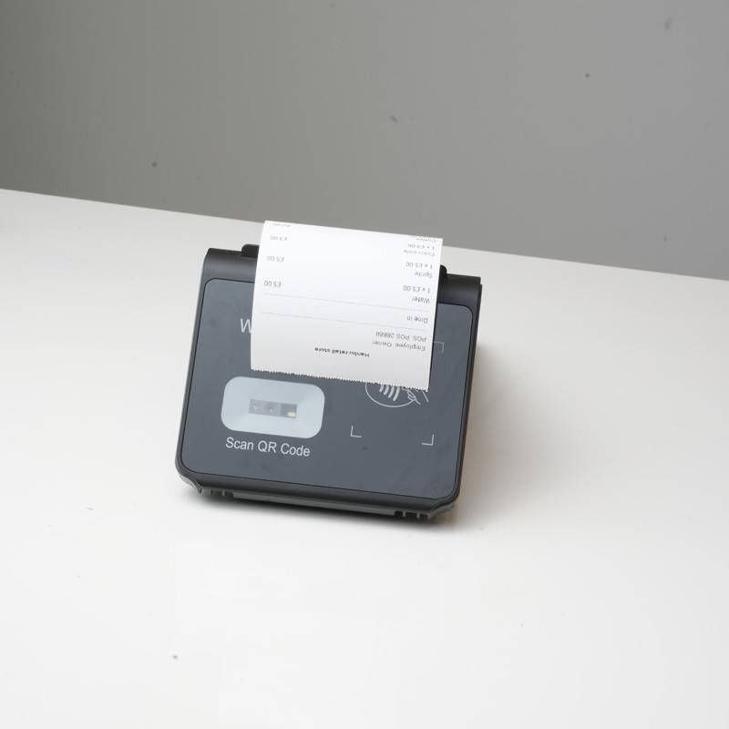 Affordable Android Smart POS Terminal With NFC Card Reader And 2.4 Inch 320*240 Customer Display