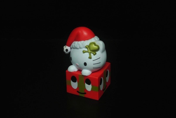 Christmas Style Custom Plastic Toys Red Box 80 - 90 Degree PVC For Children