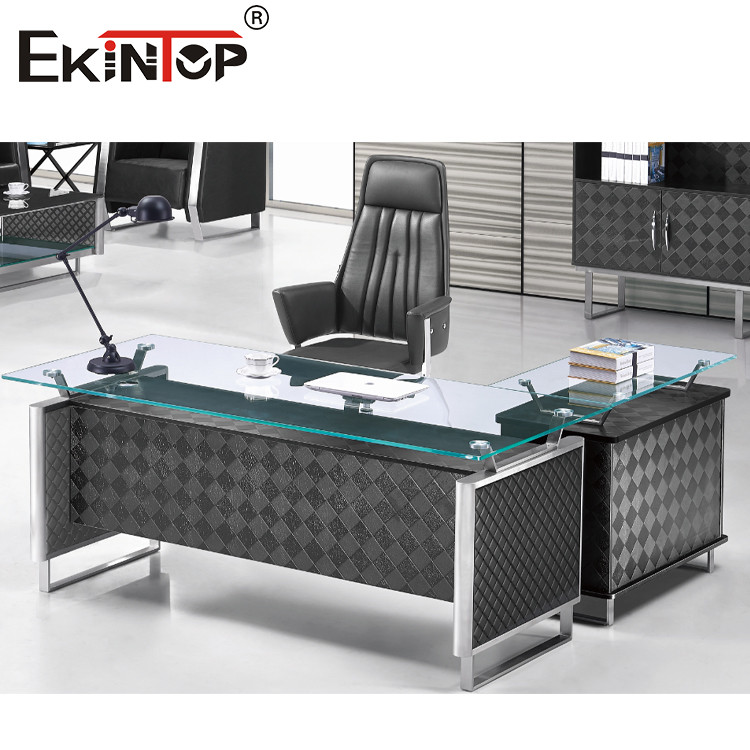glass computer desk