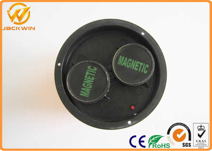 Solar Powered LED Amber Flashing Lights with High Intensity Sensor Manual Control