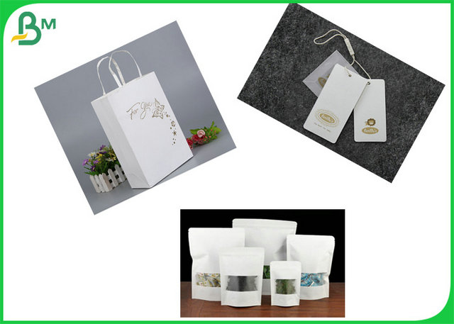 Food Grade 31inch 35inch 70g 100g Bleached Kraft Paper Roll For Nut Packaging Bag