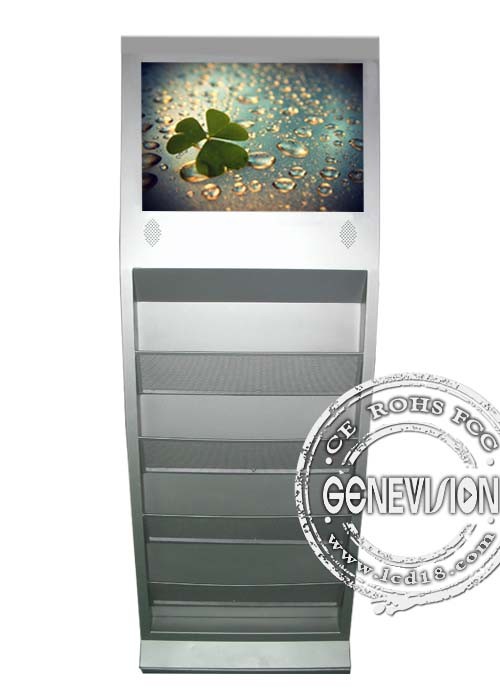 22 Inch Free Standing Floor LCD Display Panel with Scrolling Marquee