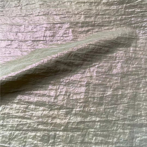 160GSM 150D 150D Winter Jacket Fabric Plain Reflective Polyester Fabric 1.5M