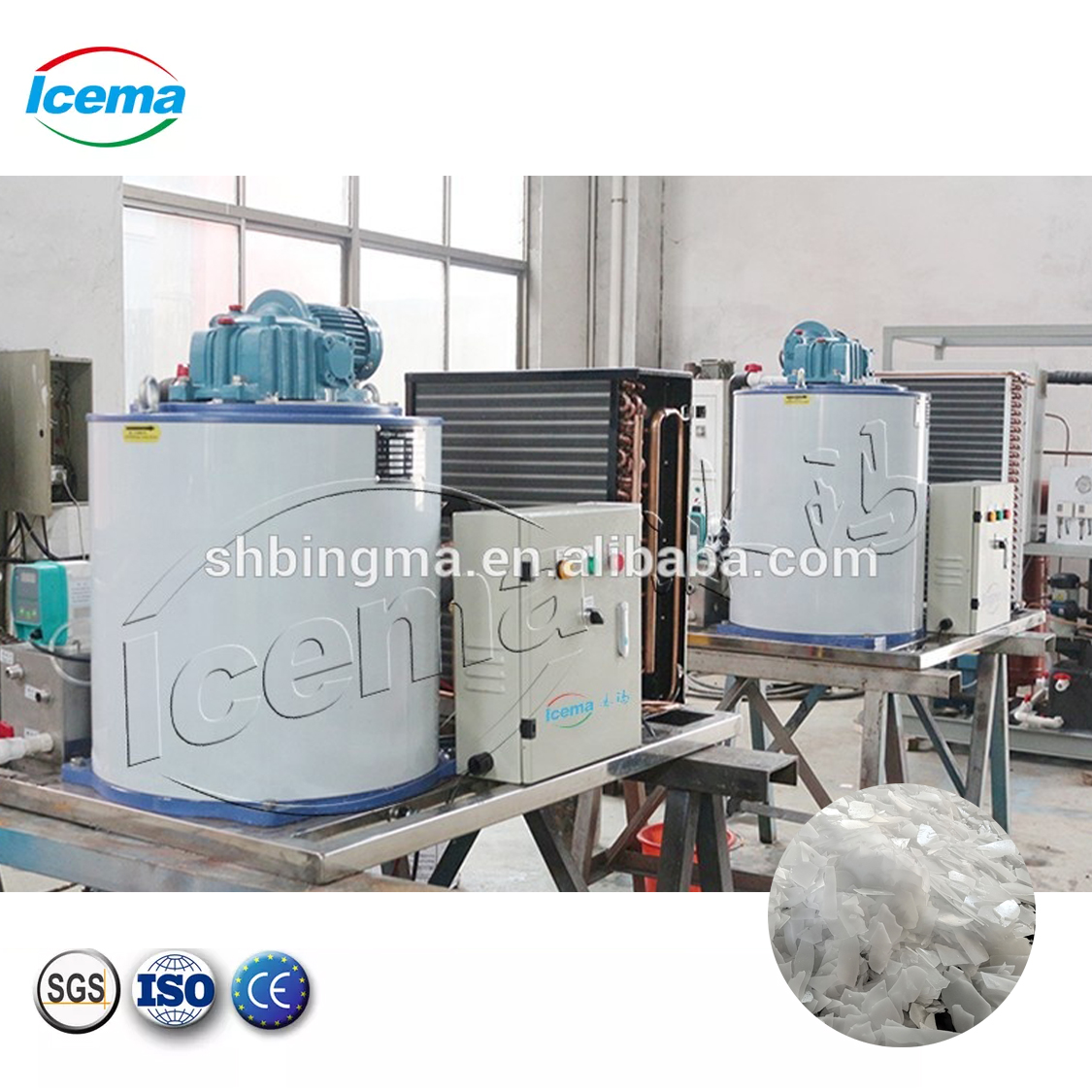 30 Tons Freshwater Flake Ice Machine 220V Automatic industrial