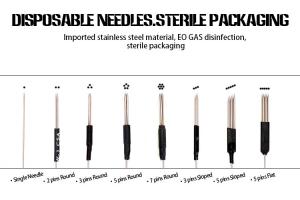 Buy cheap 0.35 MM 3 Pins Sloped Disposable Tattoo Needles EO Gas Sterilized product