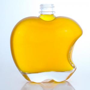 China Custom Cap Apple Shape Glass Bottle for Vodka Tequila Whisky in Super Flint Glass on sale
