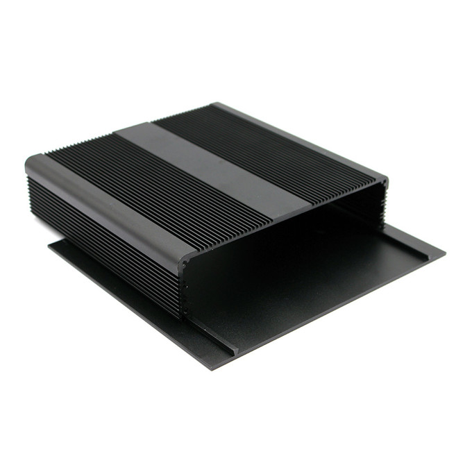 RoHs Practical Aluminum Electronic Enclosures Anodized Black