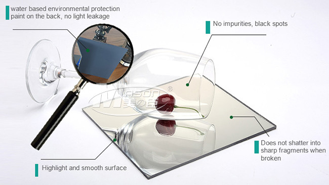 Decorative Gold Rose Gold Siver 2mm 3mm Mirror Acrylic Sheet For Laser Cutting