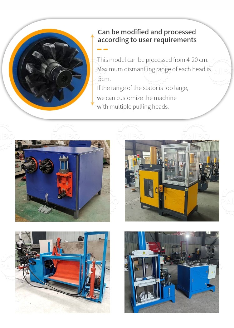 2025 Design Consumption Automatic Motor Wrecker Machine for Car Motor Stator Recycling