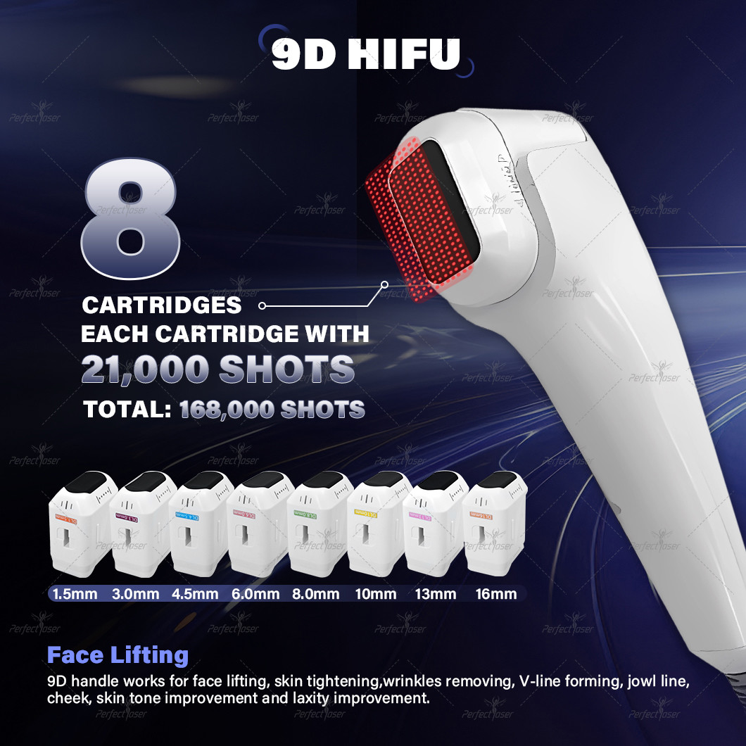 HIFU Machine Adjustable Lines 60 000 Shots Ultra large HD Screen for Body Contouring