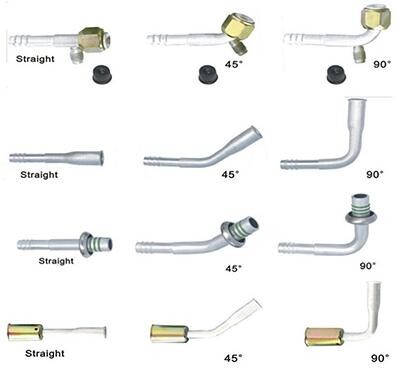 #6 #8 #10 #12 Al joint with iron cap Female O-Ring fittings O-Ring Female Thread /Hose connection A/C Hose Pipe fitting