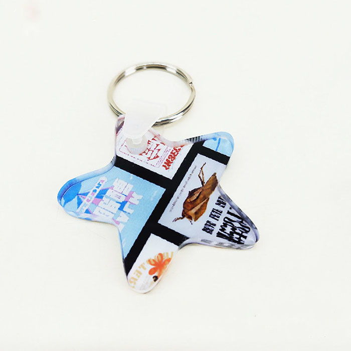 Custom Blank Sublimation Acrylic Keychain For Sublimation Printing