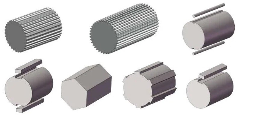 38CrMoAlA Nitrided 51 / 105 65 / 132 80 / 156 Twin Screw Barrel For Plastic Extruder