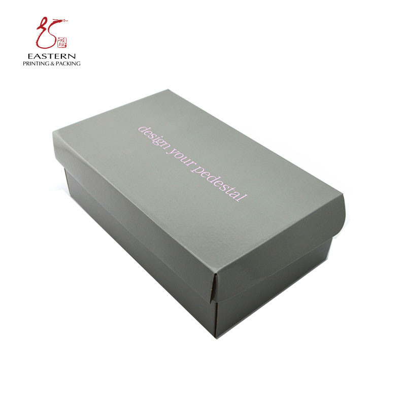 Recycled Corrugated Shoe Box for Simple And Classic Shoe Packaging Made from Recyclable Material