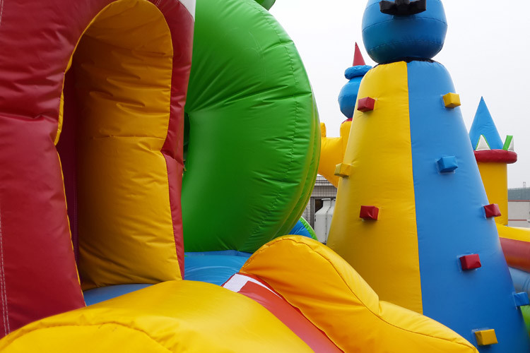8m x 8m Custom Combi Bouncy Castle Inflatable Run Obstacle Course